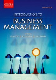 Cover of: Introduction To Business Management