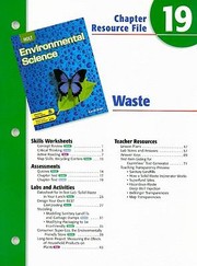 Cover of: Holt Environmental Science Chapter 19 Resource File