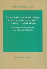 Cover of: Transeurasian Verbal Morphology In A Comparative Perspective Genealogy Contact Chance