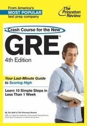 Cover of: Crash Course For The New Gre by 