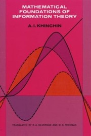 Cover of: Mathematical Foundations Of Information Theory