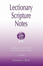 Cover of: Lectionary Scripture Notes Cycle B