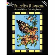 Cover of: Butterflies  Blossoms Stained Glass Coloring Book
            
                Dover Pictorial Archives