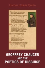Cover of: Geoffrey Chaucer And The Poetics Of Disguise