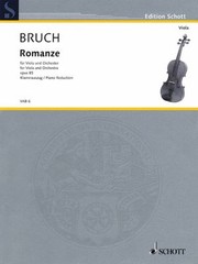 Cover of: Romanze Fr Viola Und Orchester Opus 85 For Viola And Orchestra