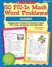 Cover of: 50 Fillin Math Word Problems Algebra by 