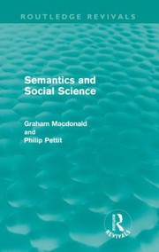 Cover of: Semantics And Social Science by 