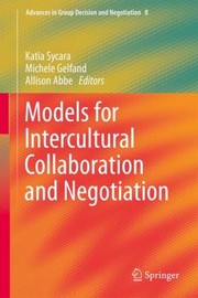 Cover of: Models For Intercultural Collaboration And Negotiation
