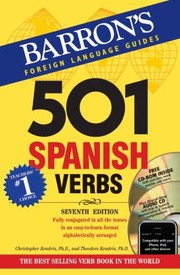 Cover of: 501 Spanish Verbs by 