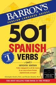 Cover of: 501 Spanish Verbs by Christopher Kendris, Theodore Kendris