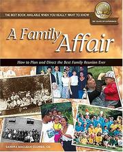 Cover of: A Family Affair: How to Plan and Direct the Best Family Reunion Ever (National Genealogical Society Guides) (National Genealogical Society Guides)