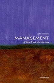 Cover of: Management A Very Short Introduction