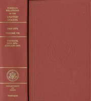 Cover of: Foreign Relations Of The United States 19691976