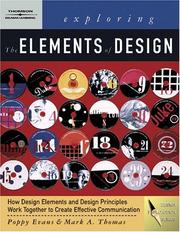 Cover of: Exploring The Elements of Design (Design Exploration Series) by Poppy Evans, Mark A. Thomas