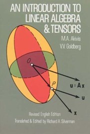 Cover of: An Introduction To Linear Algebra And Tensors by 