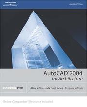Cover of: AutoCAD 2004 for architecture | Alan Jefferis