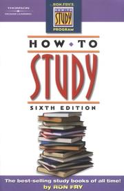 Cover of: How to Study by Ron Fry