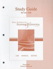 Cover of: Basic Statistics for Business  Economics: (Study Guide for Use with)