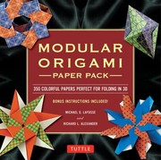 Cover of: Origami Paper Modular 350 Colorful Papers Perfect For Folding 3d