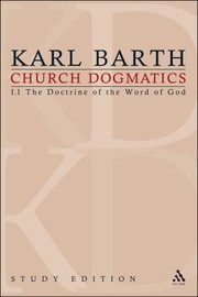 Cover of: Church Dogmatics Study Edition 1