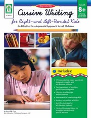 Cover of: Cursive Writing For Right And Lefthanded Kids An Effective Developmental Approach For All Children by 