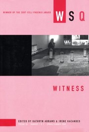 Cover of: Witness by 