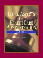 Cover of: Legal Aspects of Health Care Administration  Study Guide Pkg