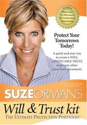 Cover of: Suze Orman Will & Trust Kit by Suze Orman