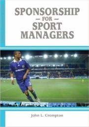 Cover of: Sponsorship For Sport Managers