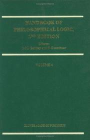 Cover of: Handbook of Philosophical Logic: Volume 4 (Handbook of Philosophical Logic)