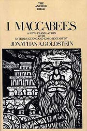 Cover of: I Maccabees A New Translation With Introduction And Commentary