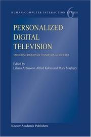 Cover of: Personalized Digital Television: Targeting Programs to Individual Viewers (Human-Computer Interaction Series)