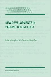 Cover of: New Developments in Parsing Technology
