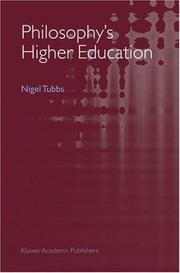 Cover of: Philosophy's Higher Education