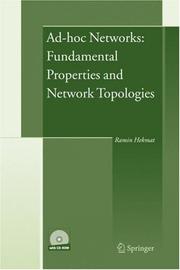 Cover of: Ad-hoc Networks: Fundamental Properties and Network Topologies