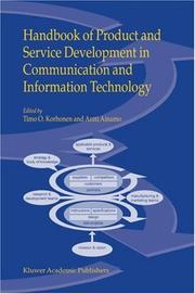 Cover of: Handbook of product and service development in communication and information technology