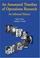 Cover of: An Annotated Timeline of Operations Research