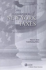 Cover of: Guidebook To New York Taxes 2011