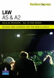 Cover of: As And A2 Law