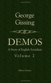 Cover of: Demos. A Story of English Socialism: Volume 2