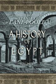 Cover of: A History of Egypt in the Middle Ages by Stanley Lane-Poole