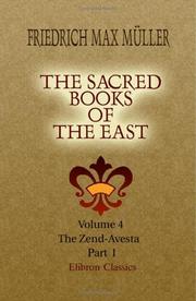 Cover of: The Sacred Books of the East by F. Max Müller