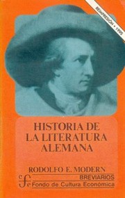 Cover of: Historia De La Literatura Alemana by 