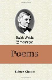 Cover of: Poems of Ralph Waldo Emerson by Ralph Waldo Emerson