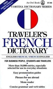Cover of: Travelers French Dictionary Englishfrench Frenchenglish by 