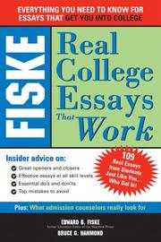 Cover of: Fiske Real College Essays That Work