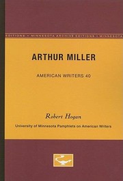 Cover of: Arthur Miller by 