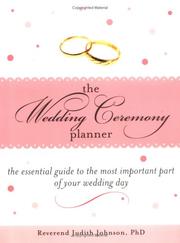 Cover of: The wedding ceremony planner by Johnson, Judith A.