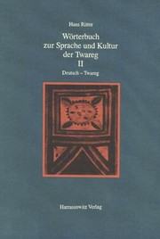 Wrterbuch Zur Sprache Und Kultur Der Twareg by Karl G. Prasse