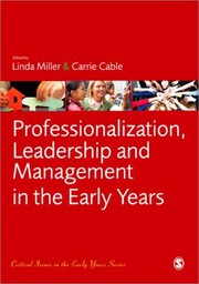 Professionalization Leadership And Management In The Early Years cover